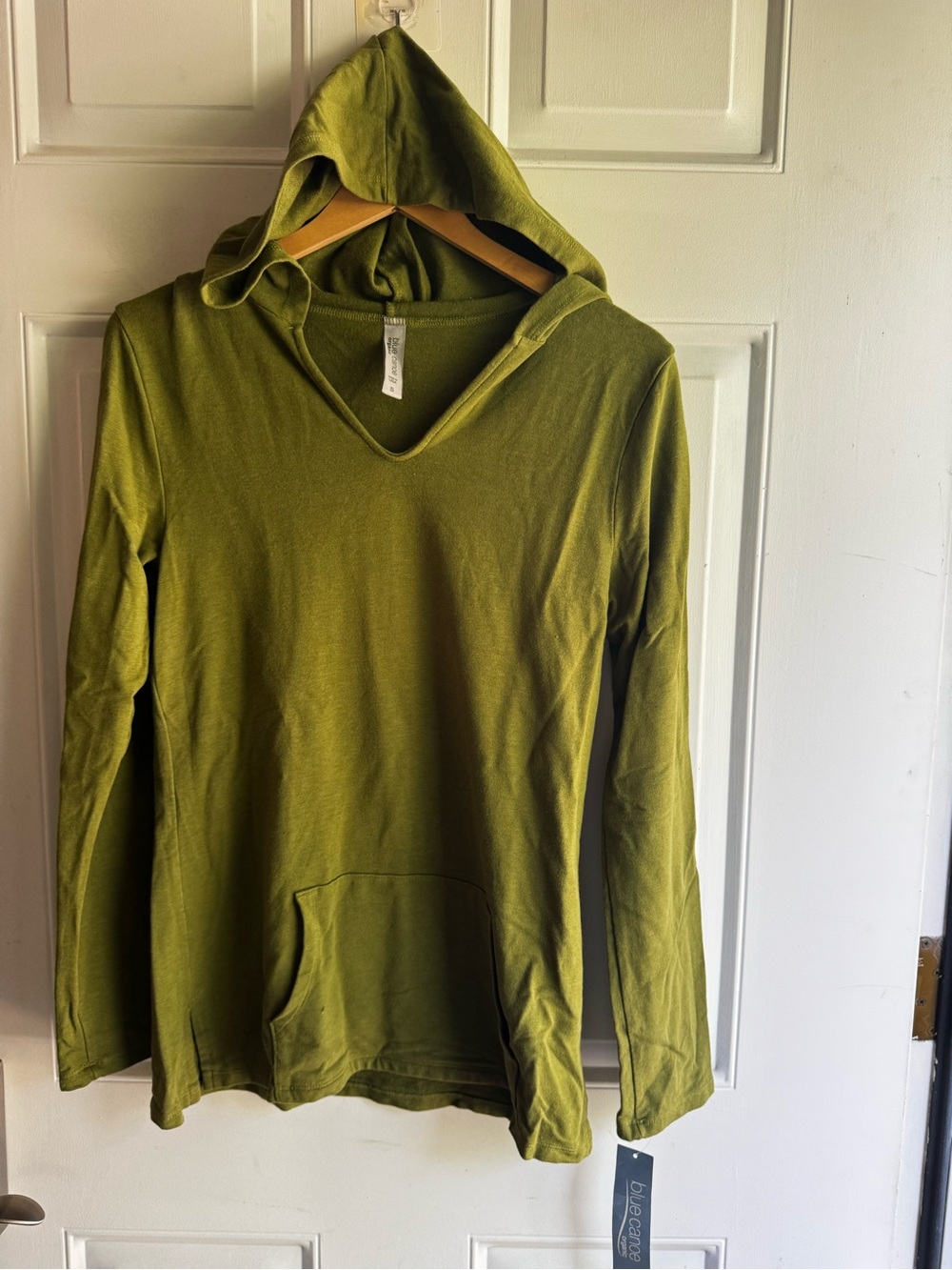 Blue Canoe Organic Cotton / Bamboo Hooded Plush Pullover - Green - Small - NWT